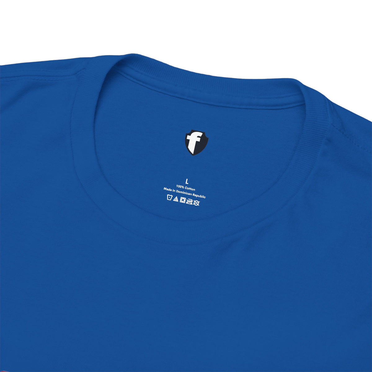 JESUS, Son of God - Varsity T-Shirt - Blauwe Letters