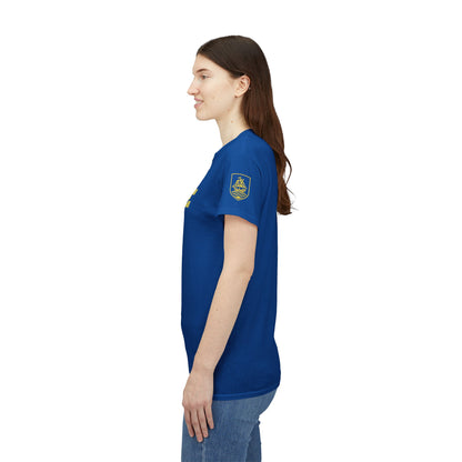 'Play For His Glory' Curaçao Blauw voetbalshirt - WK nummer (met gepersonaliseerde naam en rugnummer)