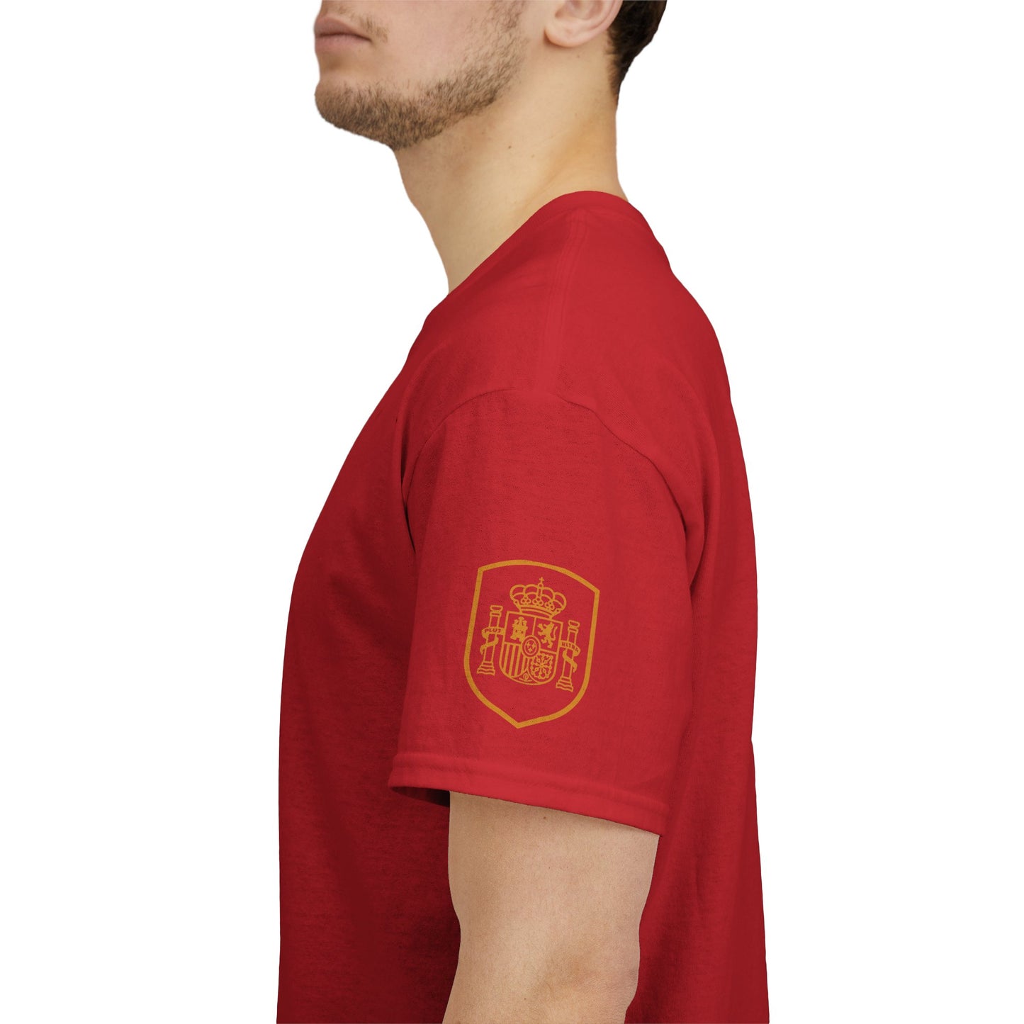 'Jesus Is My Goal' — Red Football Jersey in Spanish Style (WC, personalized)