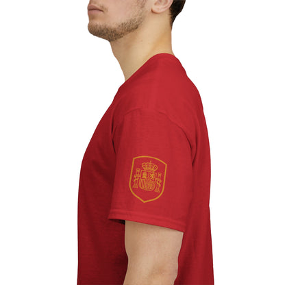 'Jesus Is My Goal' — Red Football Jersey in Spanish Style (WC, personalized)