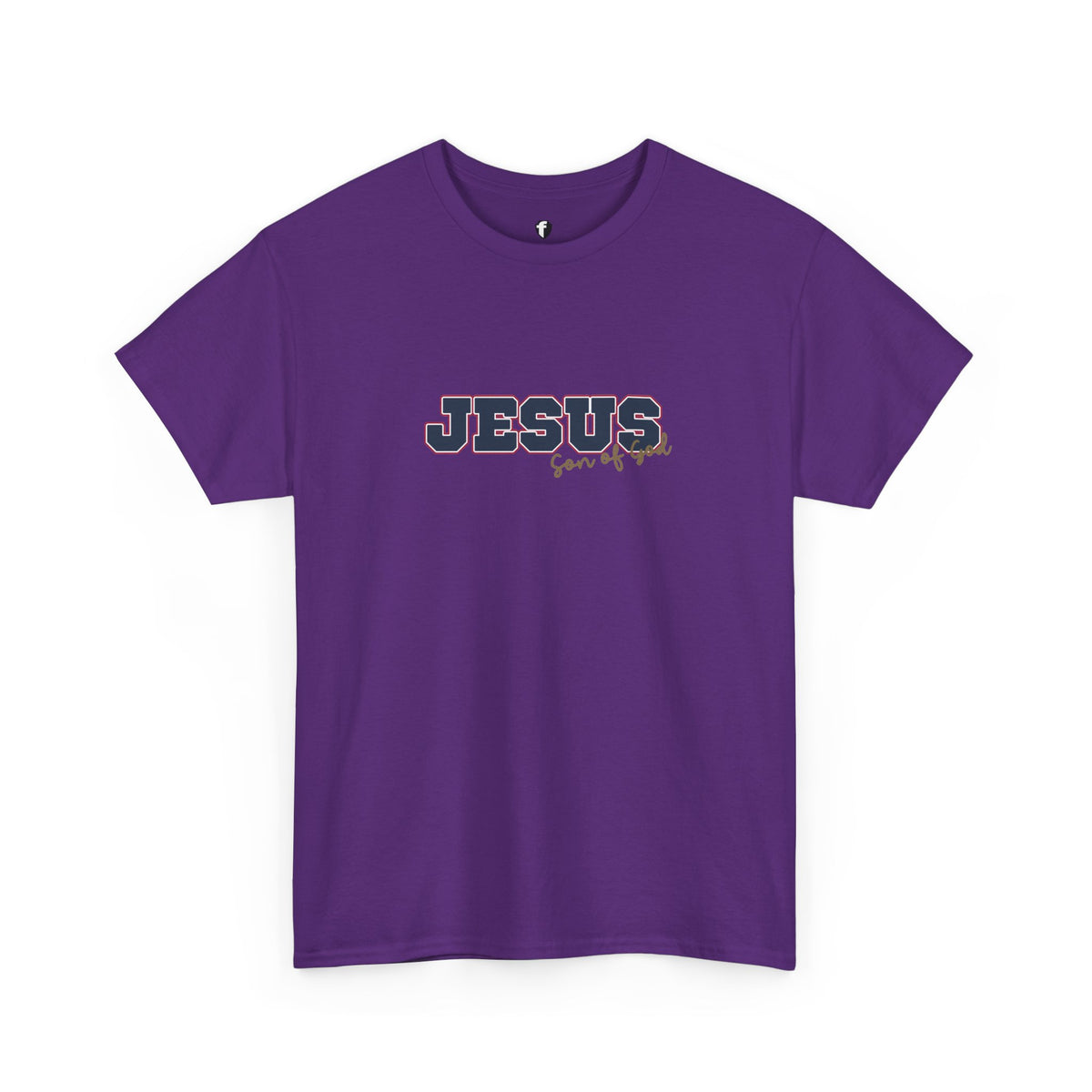 JESUS, Son of God - Varsity T-Shirt - Blauwe Letters