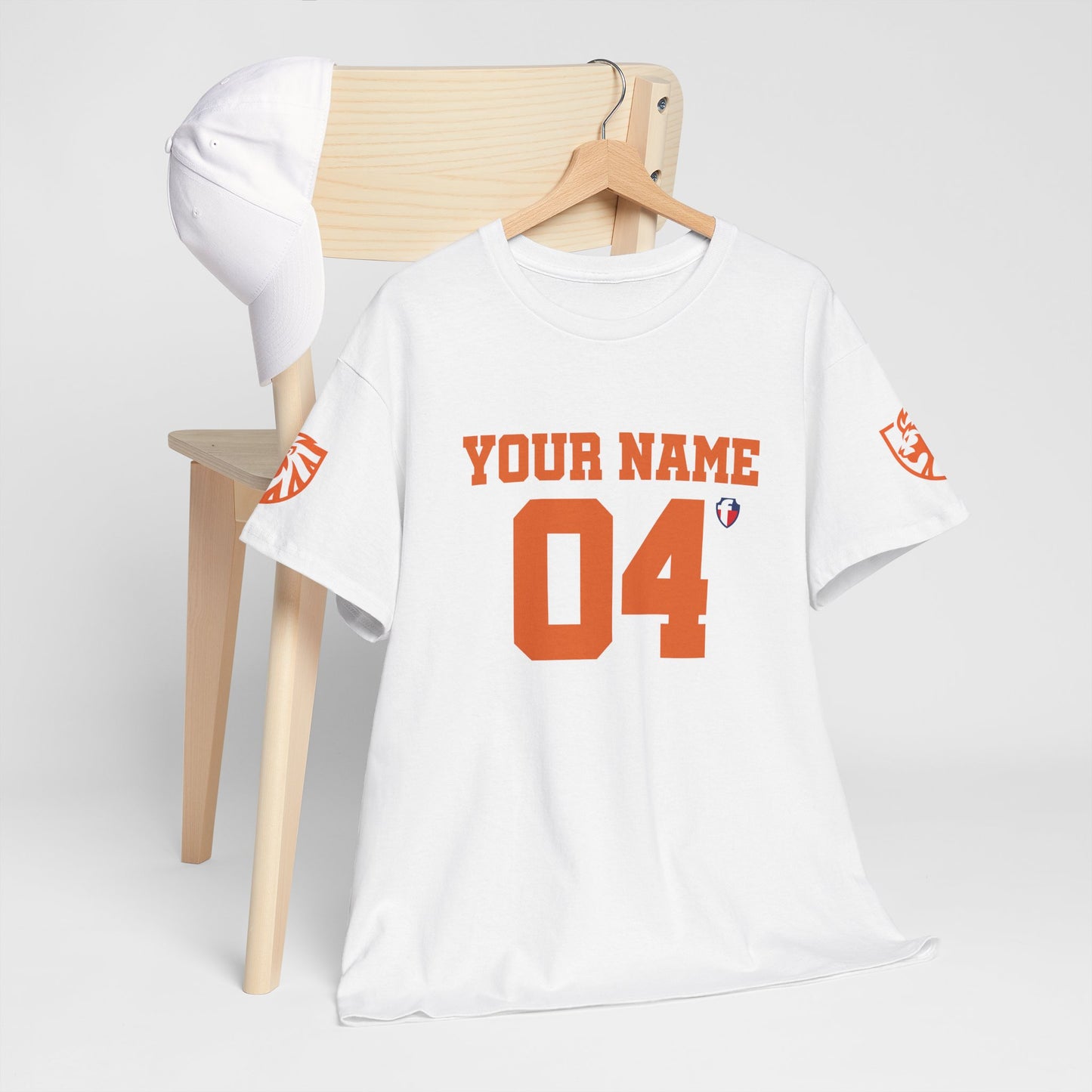 ‘Jesus Is My Goal’- Oranje Ontwerp - Voetbal Nederlands WK-T-shirt  (met gepersonaliseerde naam en nummer)