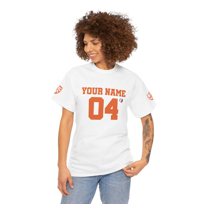 ‘Jesus Is My Goal’- Oranje Ontwerp - Voetbal Nederlands WK-T-shirt  (met gepersonaliseerde naam en nummer)