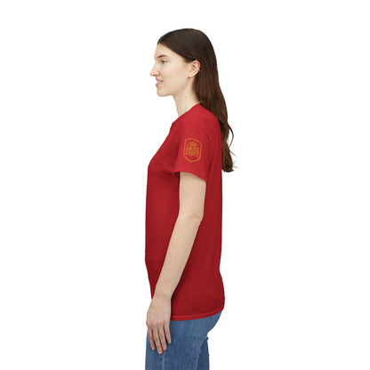'Jesus Is My Goal' — Red Football Jersey in Spanish Style (WC, personalized)