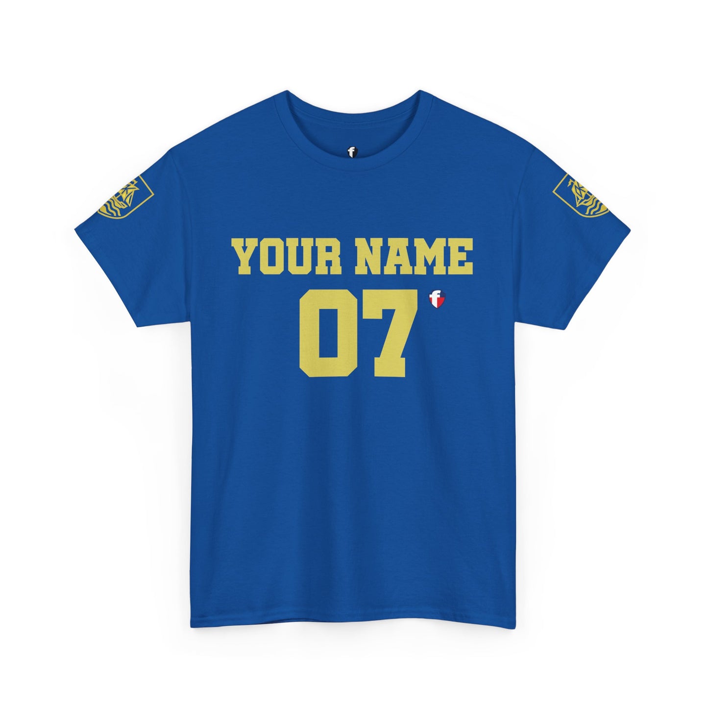 'Play For His Glory' Curaçao Blauw voetbalshirt - WK nummer (met gepersonaliseerde naam en rugnummer)