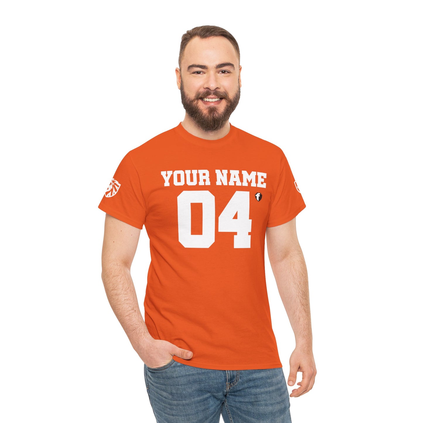 'Jesus Is My Goal' — Dutch Orange football shirt — World Cup number (with personalized name and number)