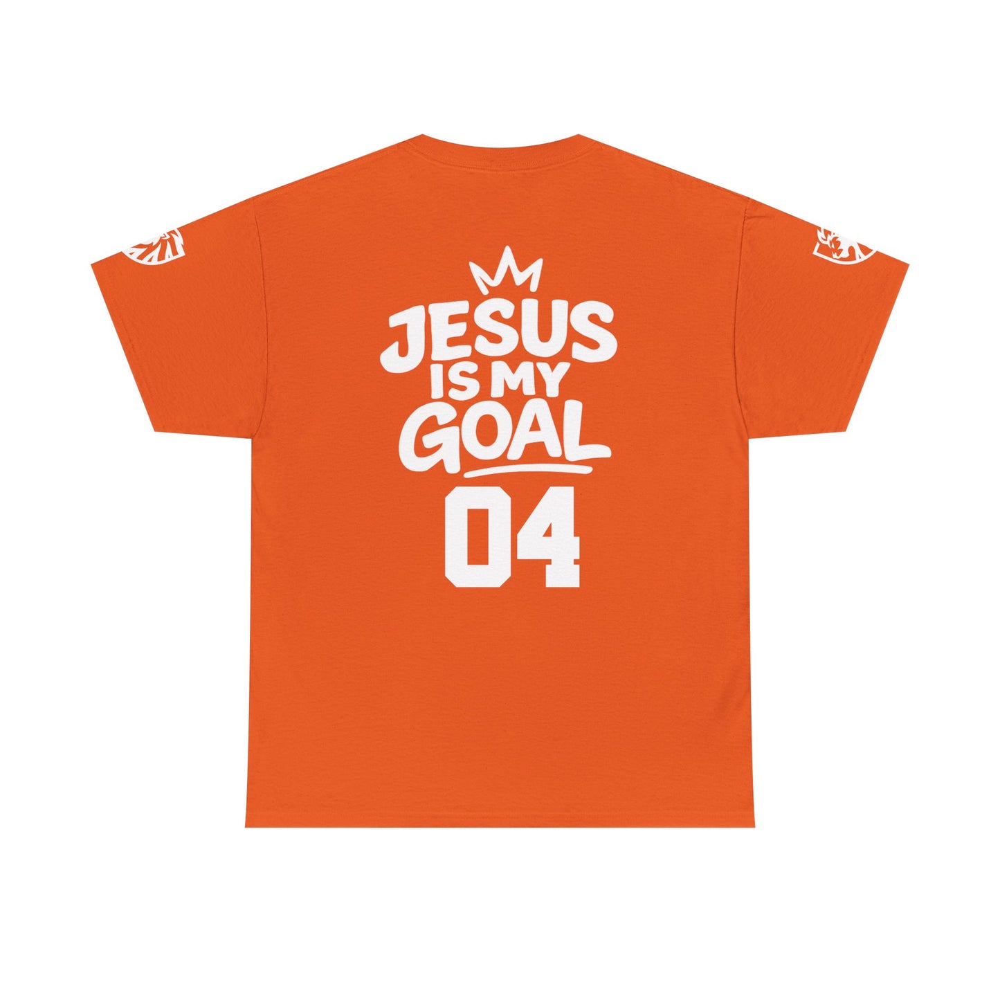 'Jesus Is My Goal' — Dutch Orange football shirt — World Cup number (with personalized name and number)
