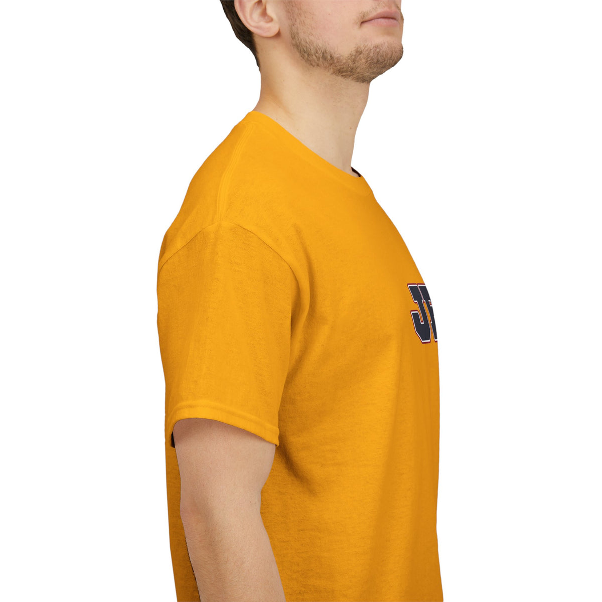 JESUS, Son of God - Varsity T-Shirt - Blauwe Letters