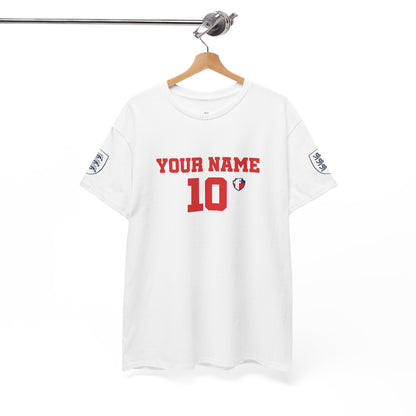 ONE KING — England World Cup Edition Sports T-Shirt (personalized with your own name and number)