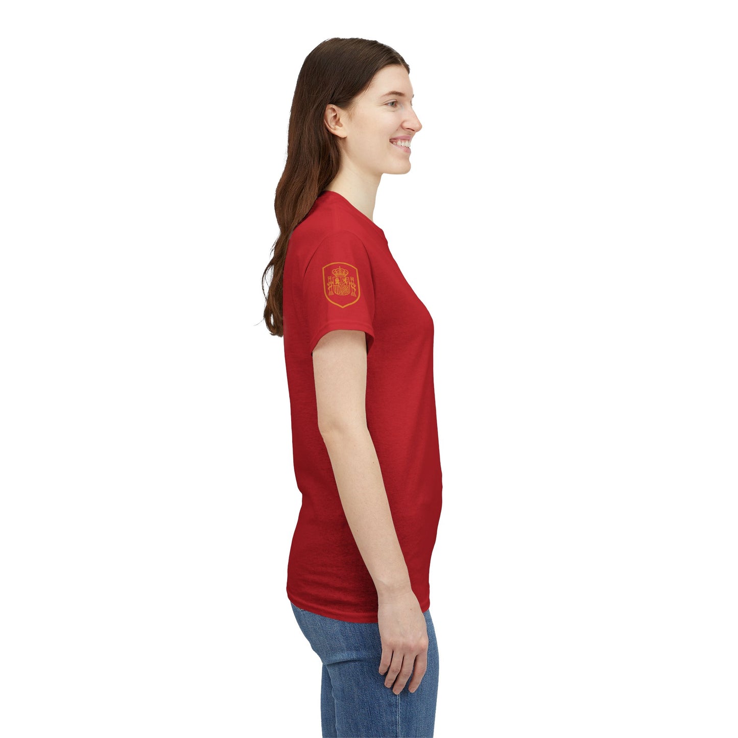 'Jesus Is My Goal' — Red Football Jersey in Spanish Style (WC, personalized)