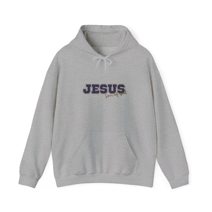 'Jesus, Son of God' Blue Design. Unisex Hoodie