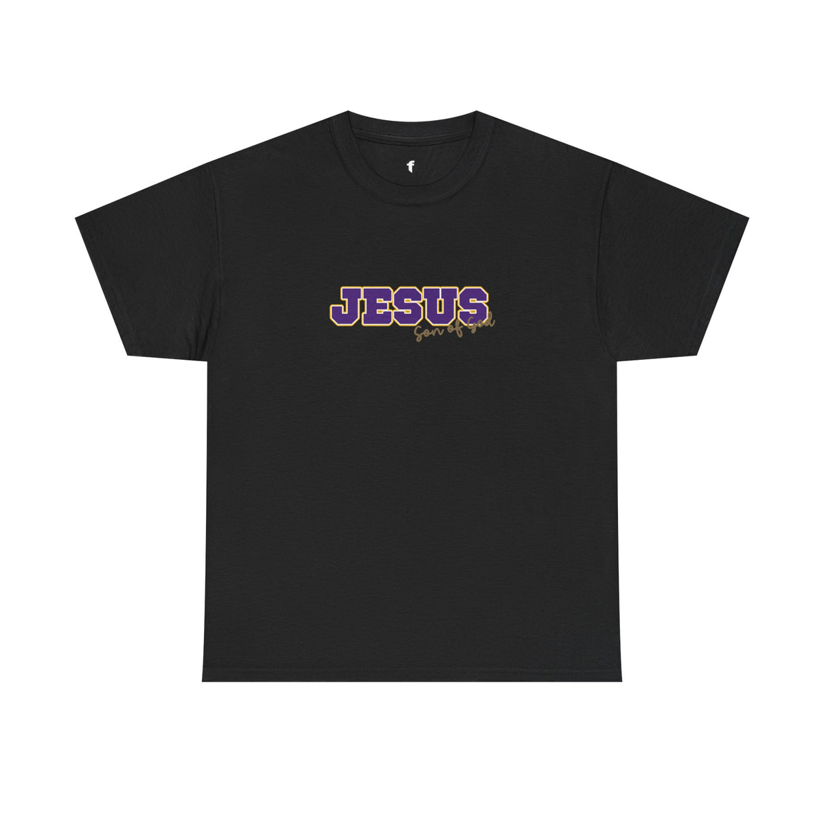 JESUS, Son of God - Varsity T-Shirt - Purple Letters