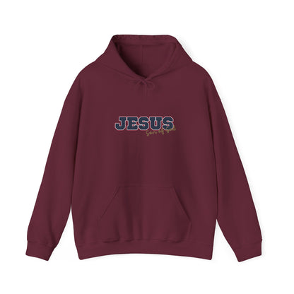 'Jesus, Son of God' Blue Design. Unisex Hoodie