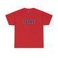 JESUS, Son of God - Varsity T-Shirt - Blauwe Letters