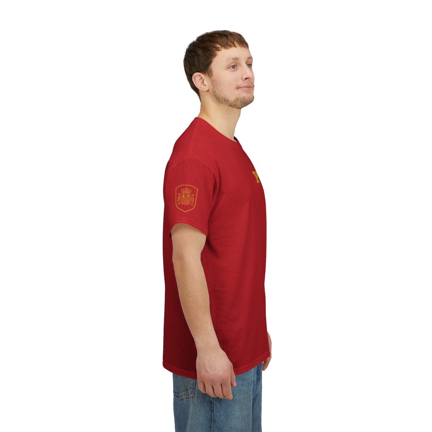 'Jesus Is My Goal' — Red Football Jersey in Spanish Style (WC, personalized)