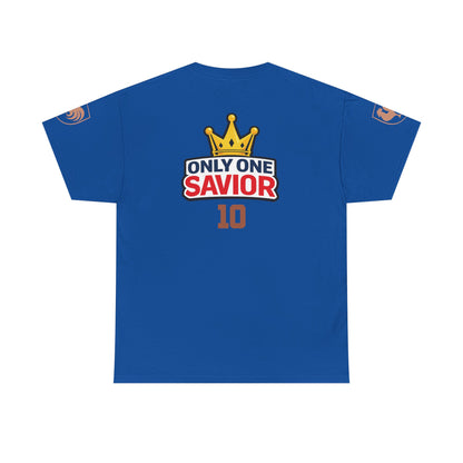 "Only One Savior" World Cup Edition France - Personalized shirt (with your own name and number)