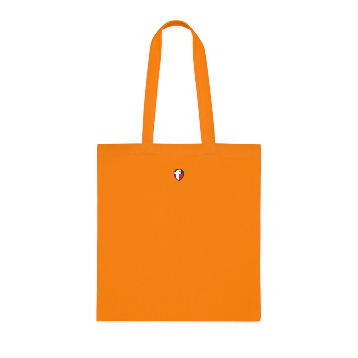 'Blessed' Cotton Tote — Minimalist faith tote bag with ‘BLESSED’ text and Focall emblem