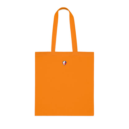 'Blessed' Cotton Tote — Minimalist faith tote bag with ‘BLESSED’ text and Focall emblem