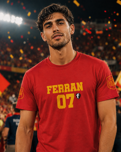 'Jesus Is My Goal' — Red Football Jersey in Spanish Style (WC, personalized)