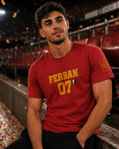 'Jesus Is My Goal' — Red Football Jersey in Spanish Style (WC, personalized)
