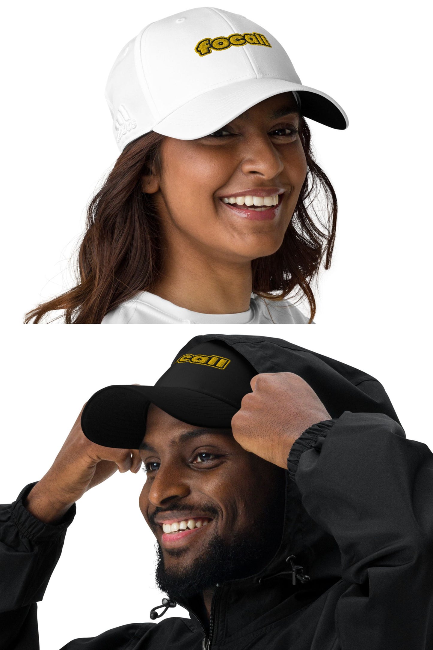 Focall® x Adidas Dad Hat | Unisex | Embroidery | Focall - Yellow Black Letters