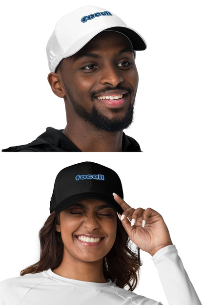 Focall® x Adidas Dad Hat | Unisex | Embroidery | Focall - Blue White Letters