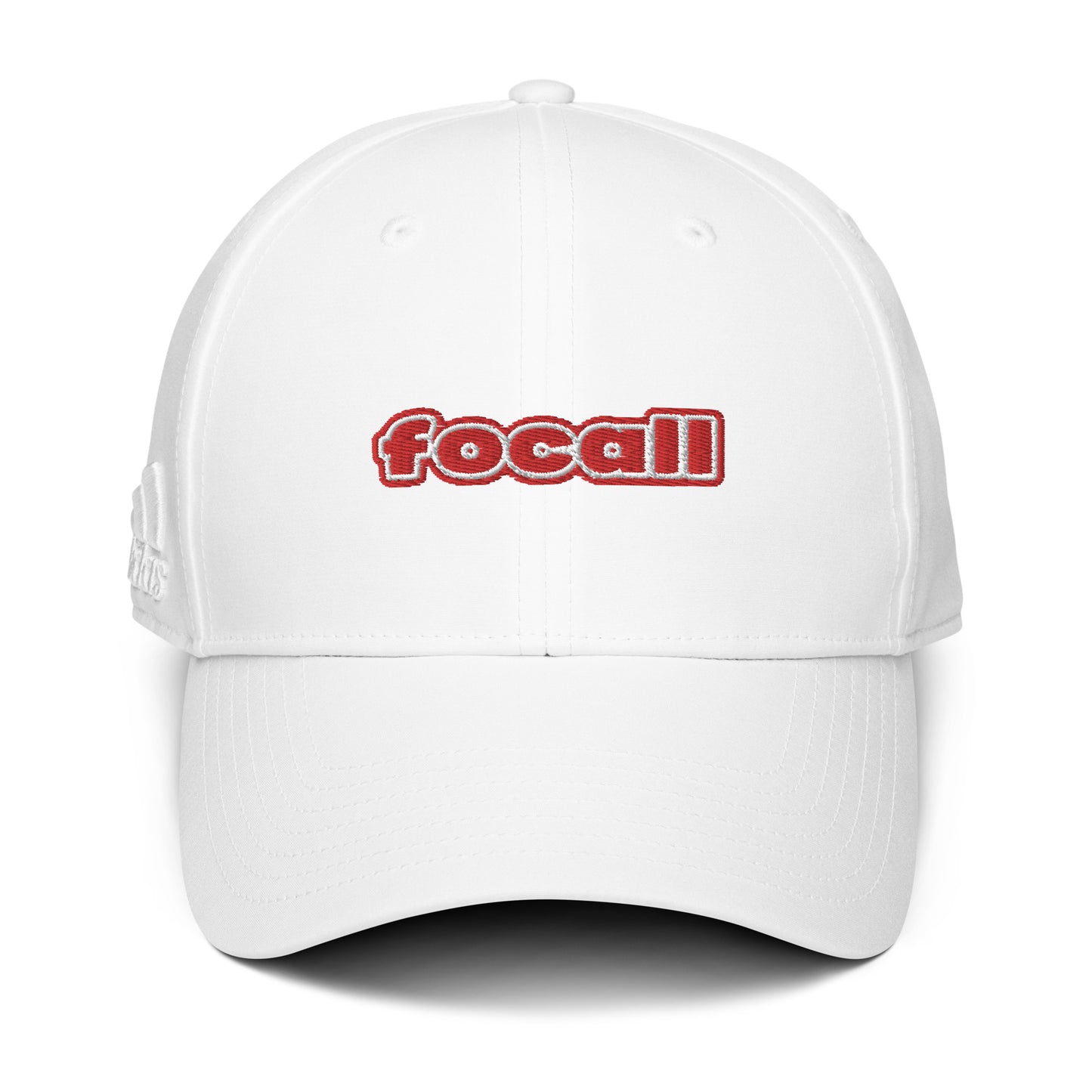 Focall® x Adidas Dad Hat | Unisex | Embroidery | Focall- Red White Letters