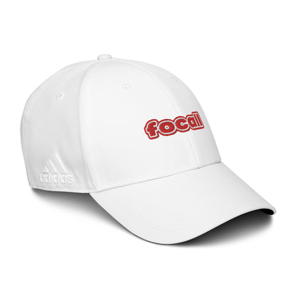 Focall® x Adidas Dad Hat | Unisex | Embroidery | Focall- Red White Letters