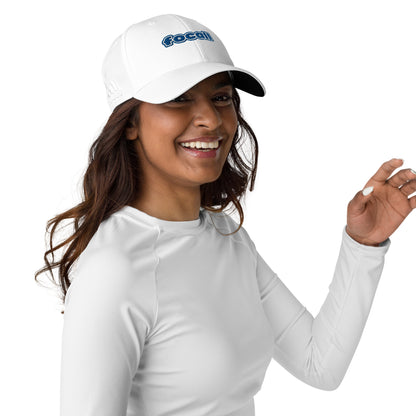 Focall® x Adidas Dad Hat | Unisex | Embroidery | Focall - Blue White Letters