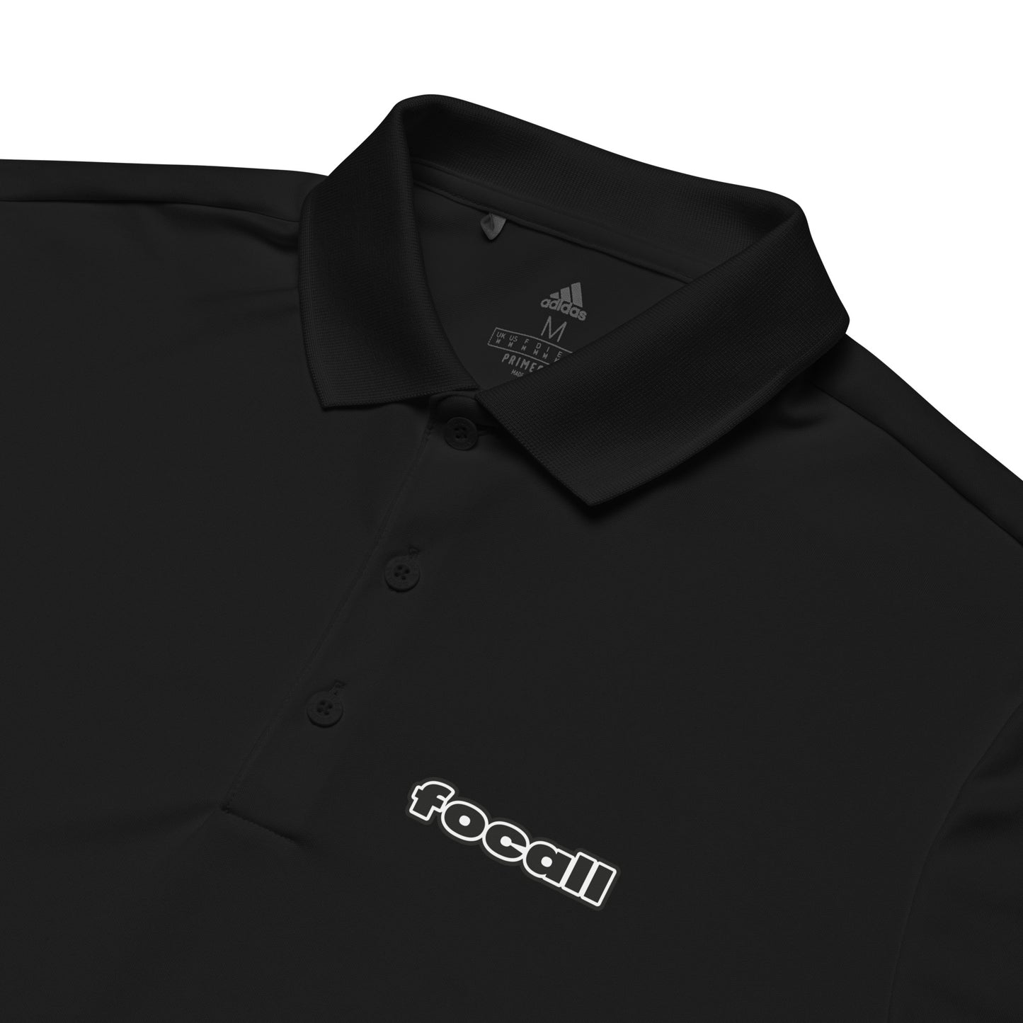FOCALL® x Adidas Premium Polo Shirt | Men | Focall Logo - Black Letters