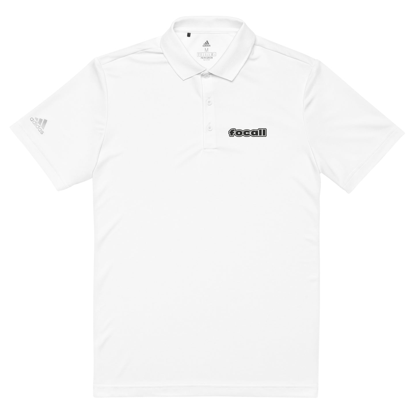 FOCALL® x Adidas Premium Polo Shirt | Men | Focall Logo - Black Letters