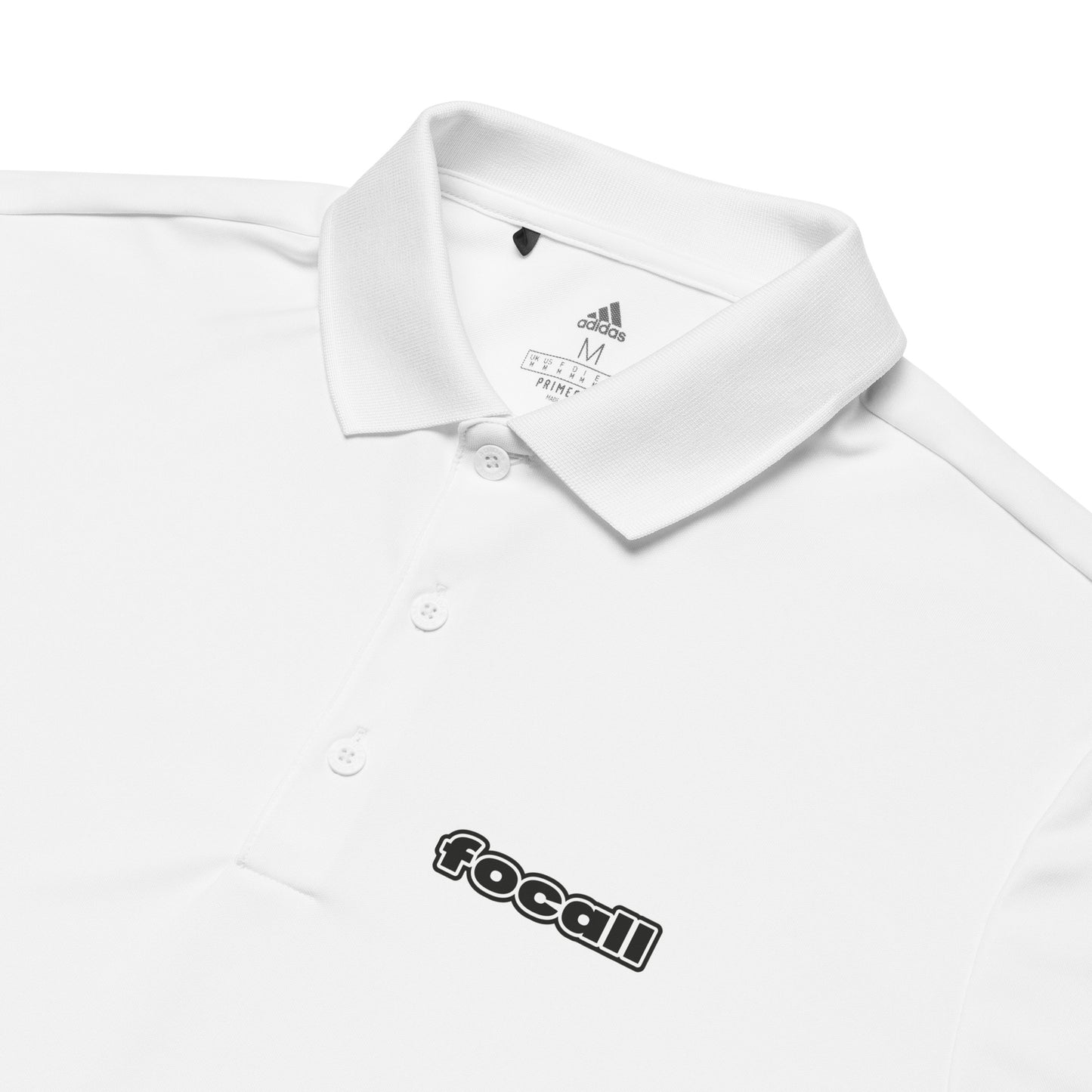 FOCALL® x Adidas Premium Polo Shirt | Men | Focall Logo - Black Letters