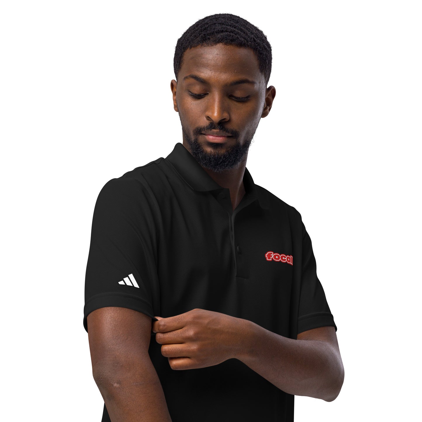 FOCALL® x Adidas sports polo | Unisex | Focall Logo - Red Letters