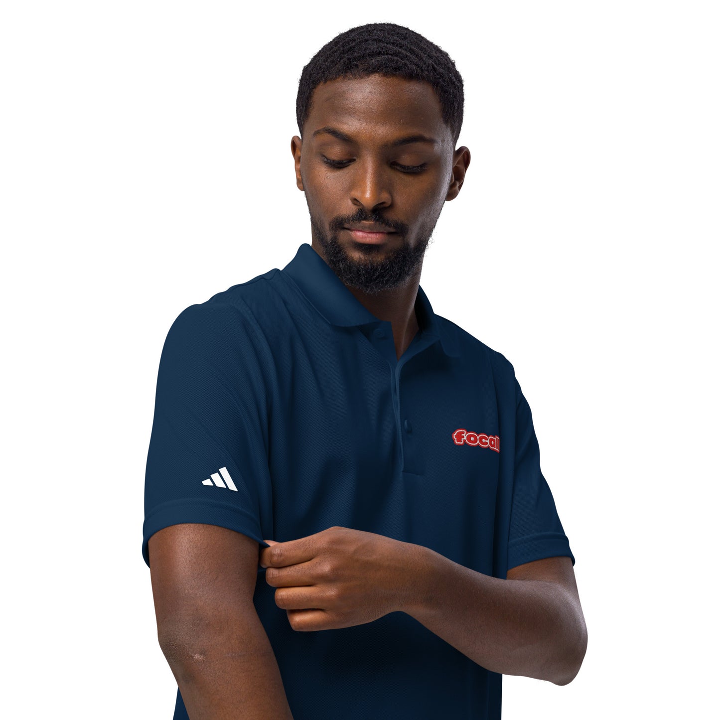 FOCALL® x Adidas sports polo | Unisex | Focall Logo - Red Letters