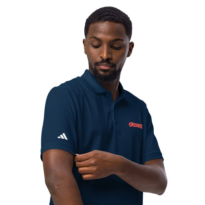 FOCALL® x Adidas sports polo | Unisex | Focall Logo - Red Letters