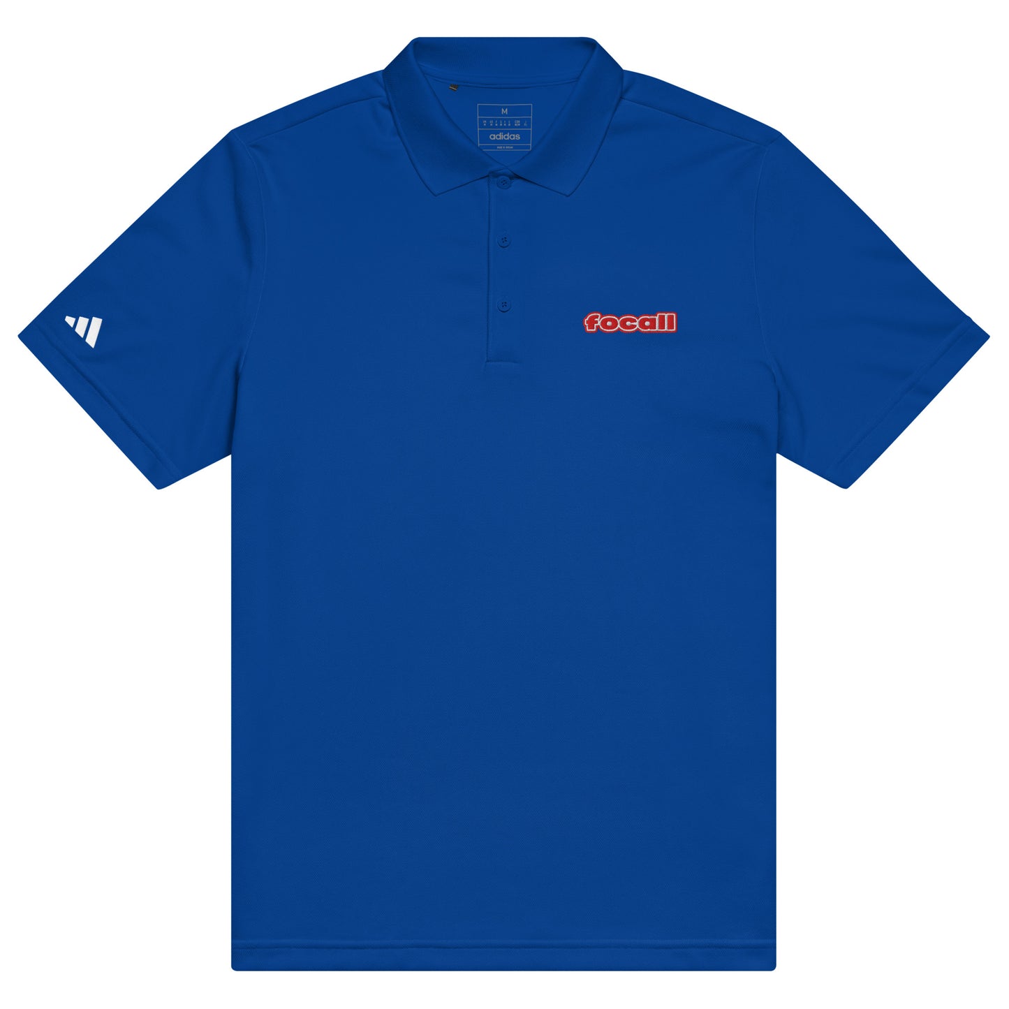FOCALL® x Adidas sports polo | Unisex | Focall Logo - Red Letters