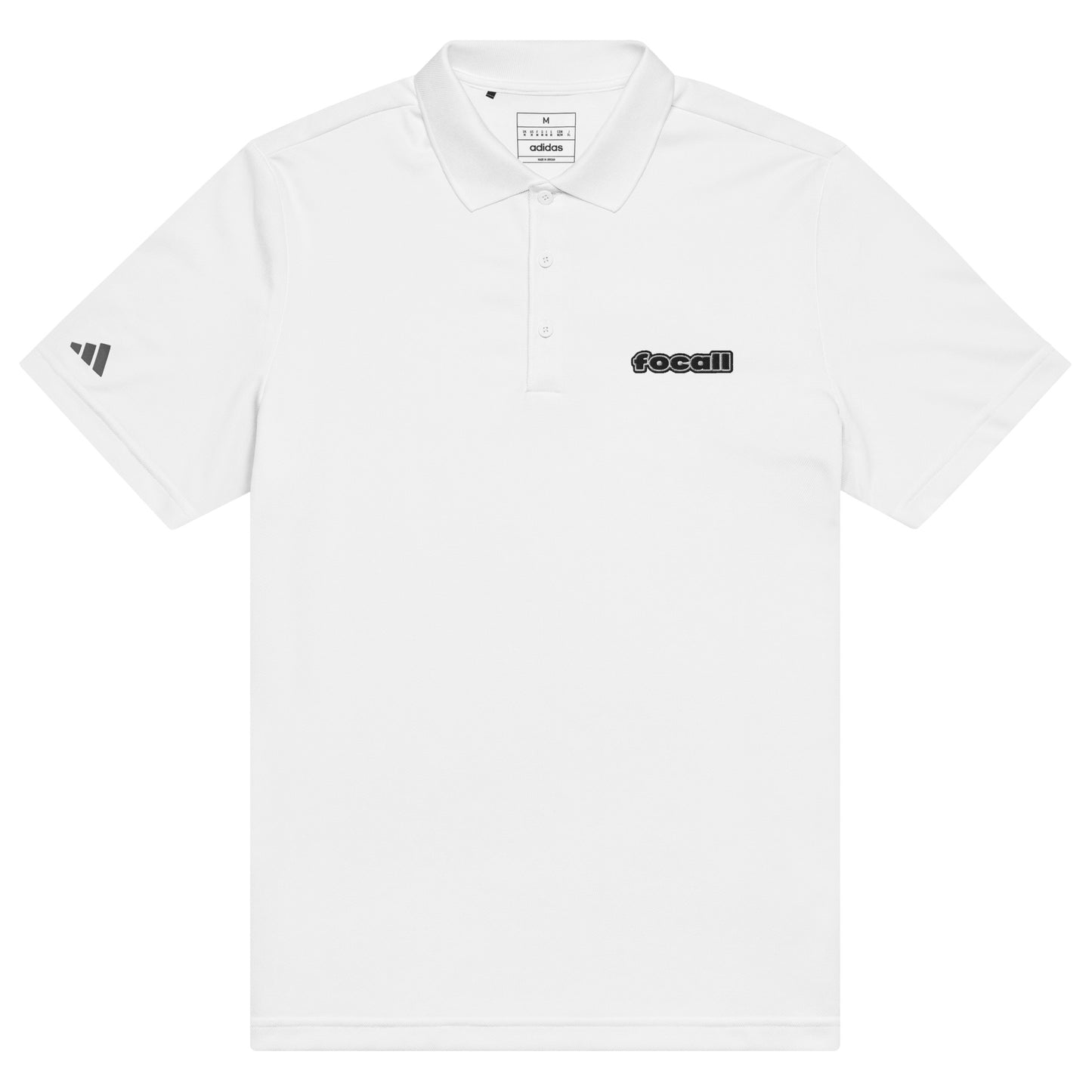 FOCALL® x Adidas sport polo - Unisex - Focall Logo - Black Letters