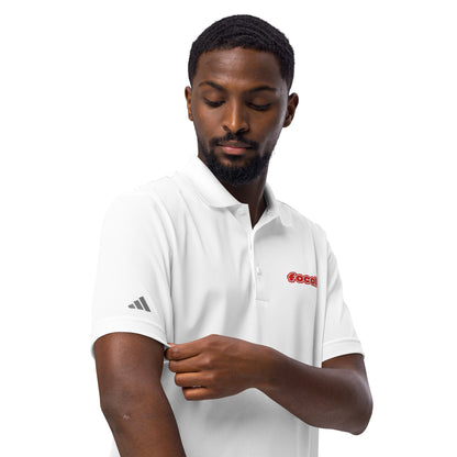 FOCALL® x Adidas sports polo | Unisex | Focall Logo - Red Letters