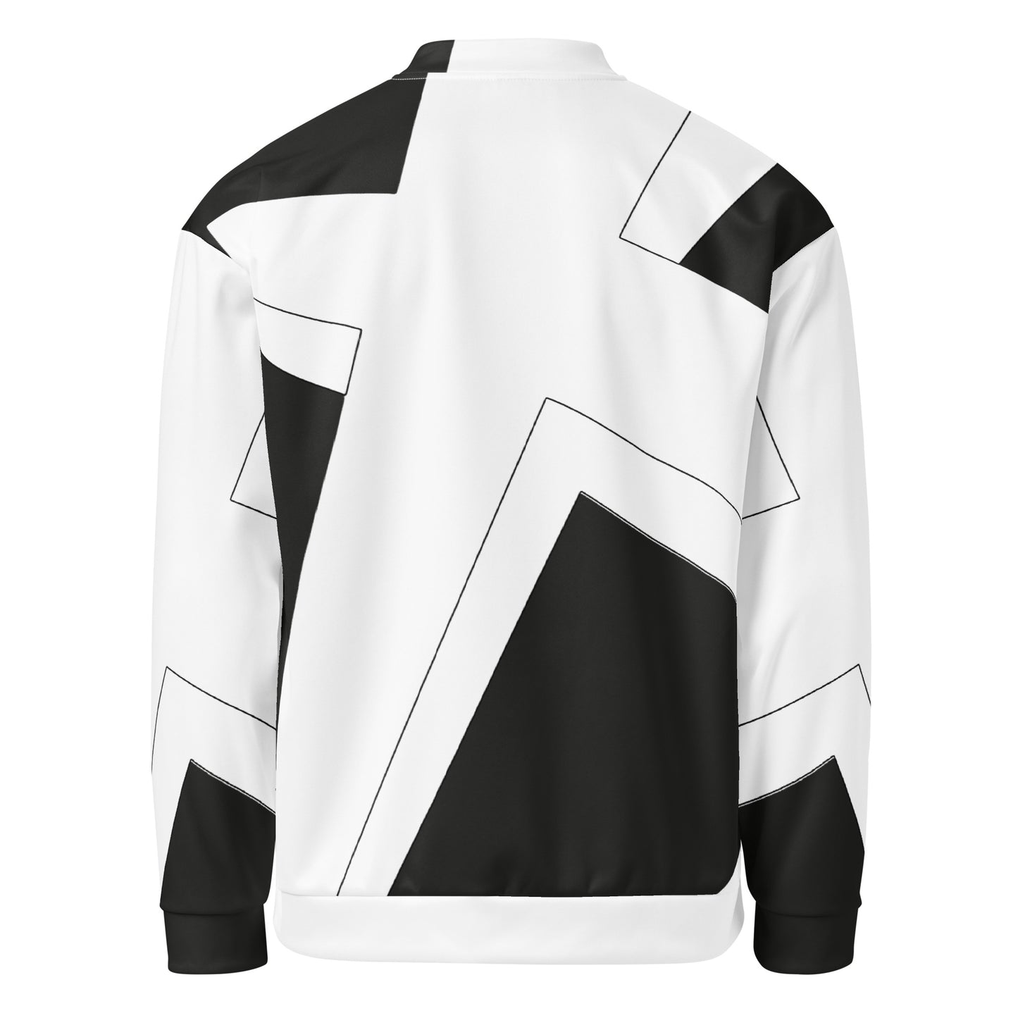 Unisex Bomber Jacket | All-over print | Focall - Cross - Black White