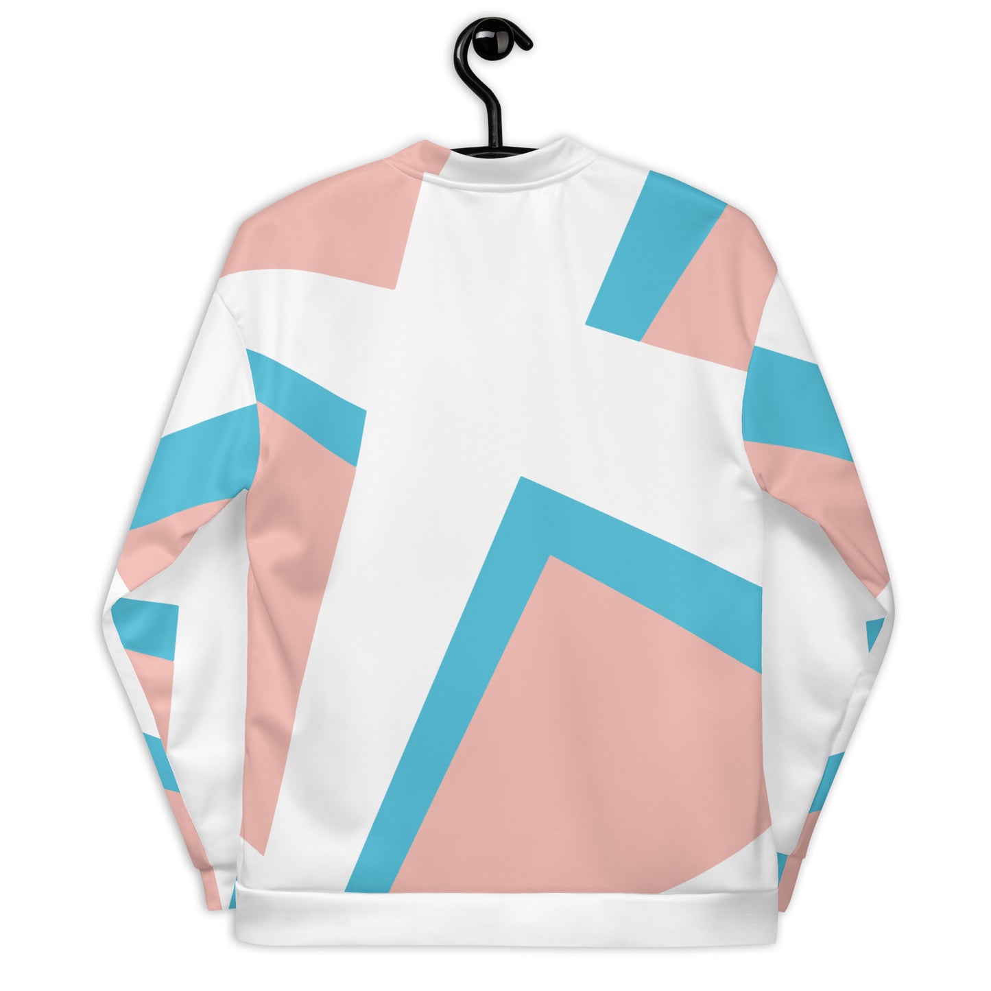 Unisex Bomber Jacket | All-over print | Focall - Cross - Salmon Blue