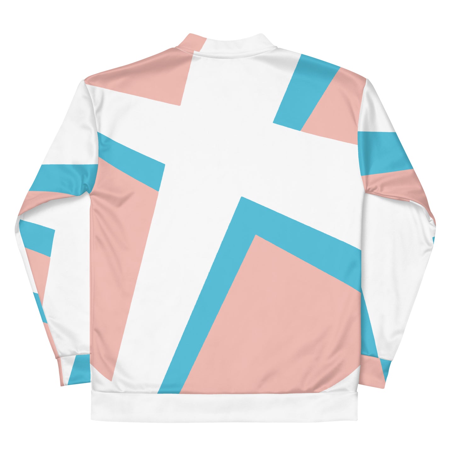 Unisex Bomber Jacket | All-over print | Focall - Cross - Salmon Blue