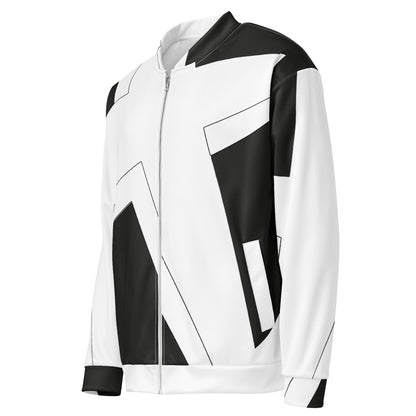 Unisex Bomber Jacket | All-over print | Focall - Cross - Black White