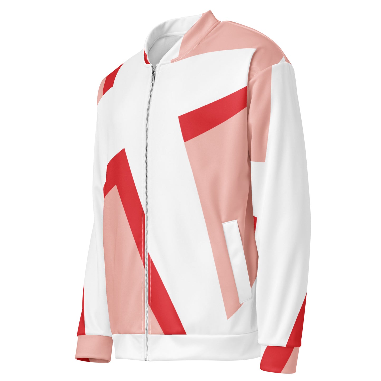 Unisex Bomber Jacket | All-over print | Focall - Cross - Salmon Red