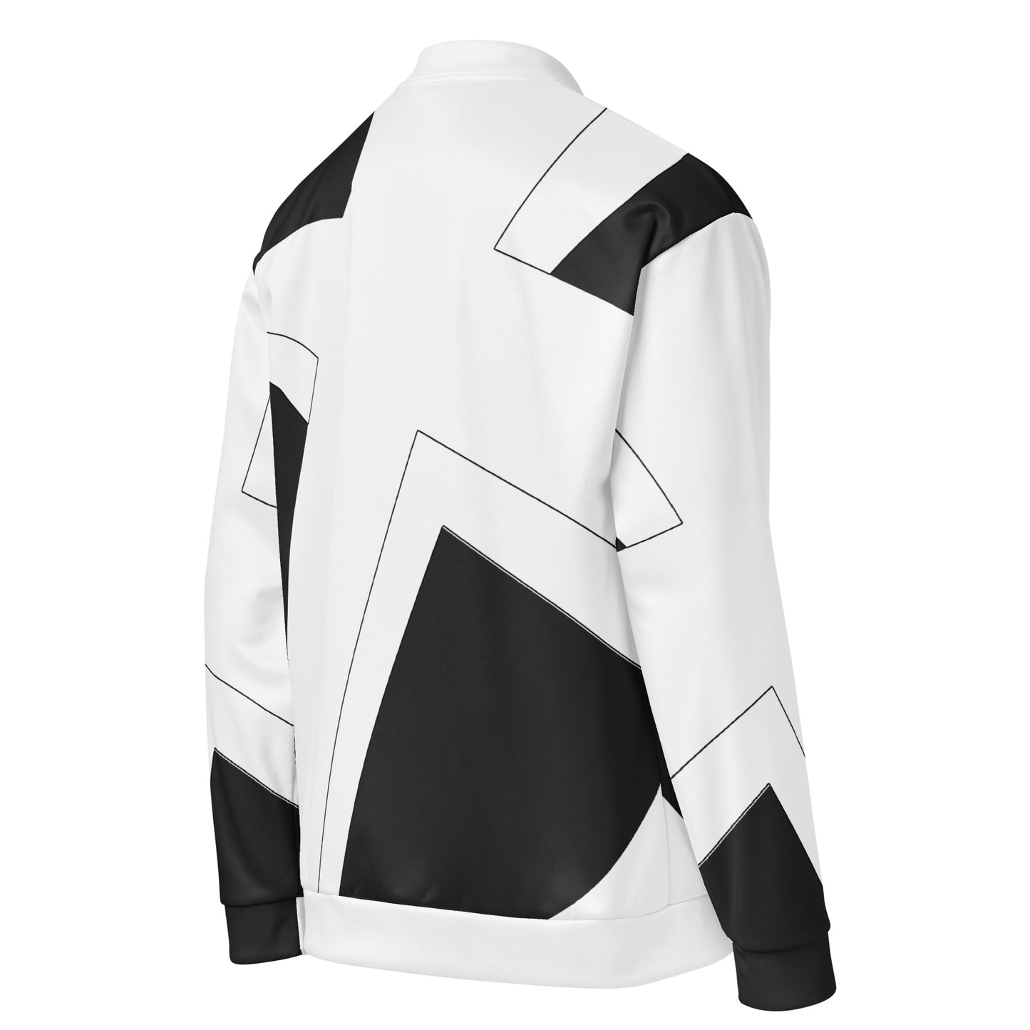 Unisex Bomber Jacket | All-over print | Focall - Cross - Black White