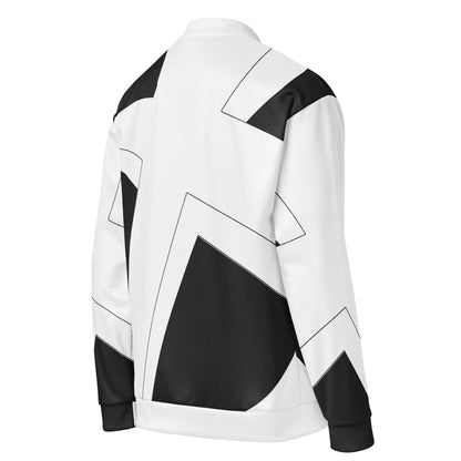 Unisex Bomber Jacket | All-over print | Focall - Cross - Black White