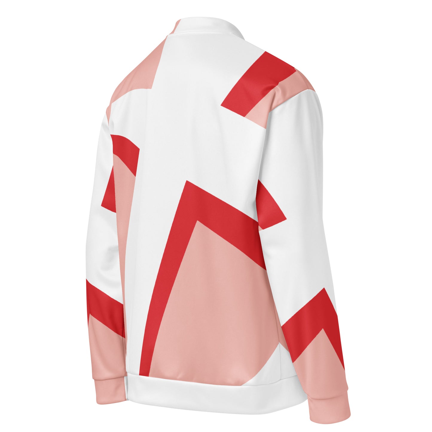 Unisex Bomber Jacket | All-over print | Focall - Cross - Salmon Red