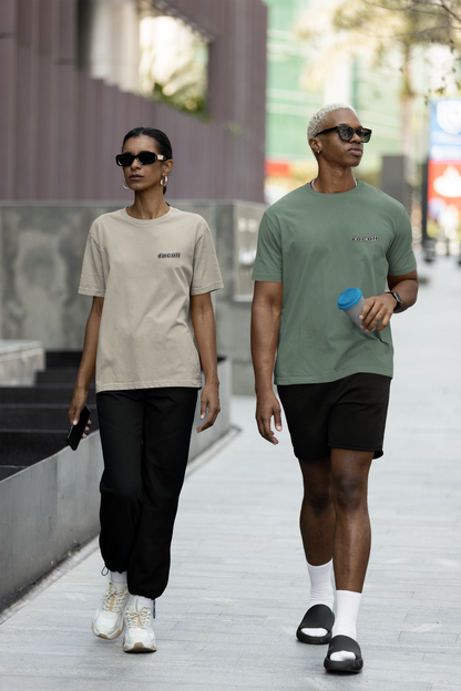 Classic Unisex Crew Neck T-Shirt | Back | Let's give God the glory - White letters