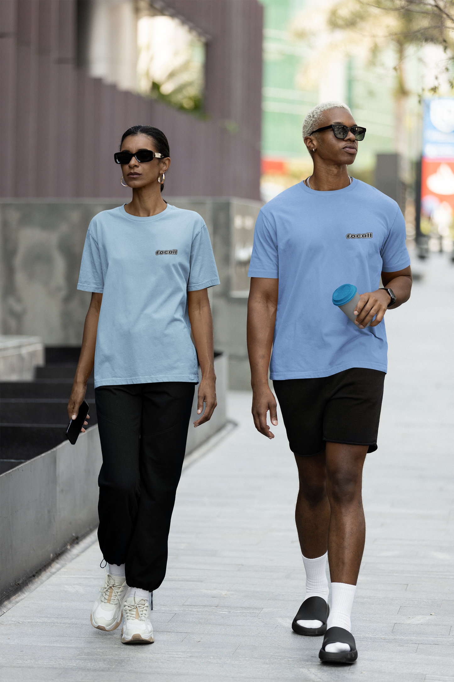 Classic Unisex Crew Neck T-Shirt | Back | Let's give God the glory - White letters