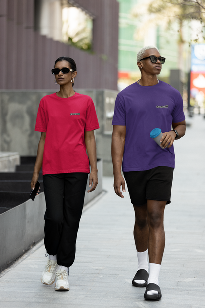 Classic Unisex Crew Neck T-Shirt | Back | Let's give God the glory - White letters