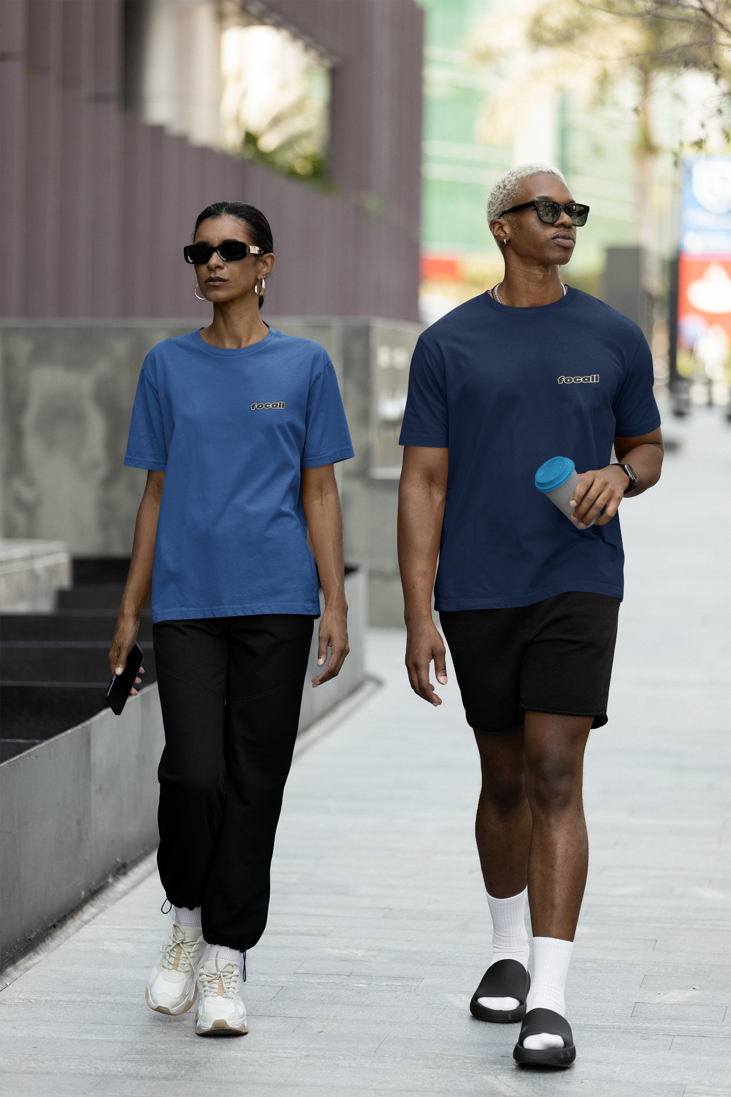 Classic Unisex Crew Neck T-Shirt | Back | Let's give God the glory - White letters